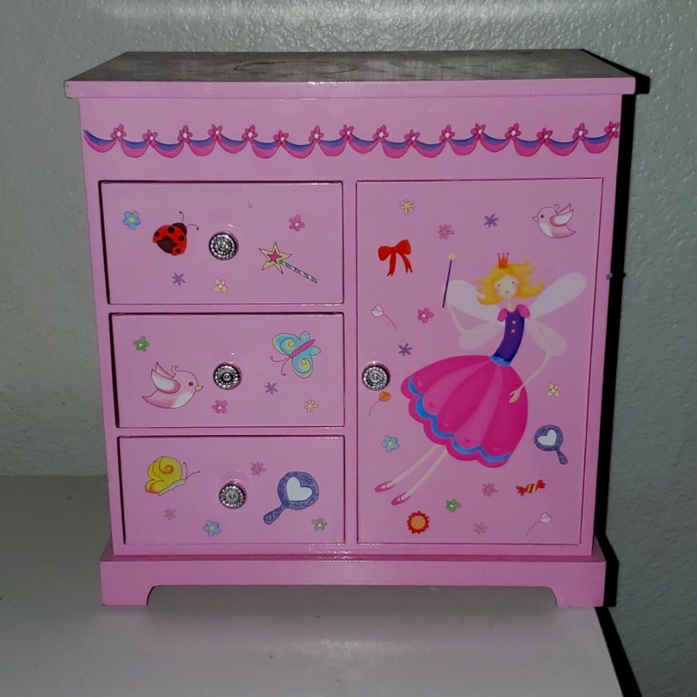 Girls princess fairy jewerly box
